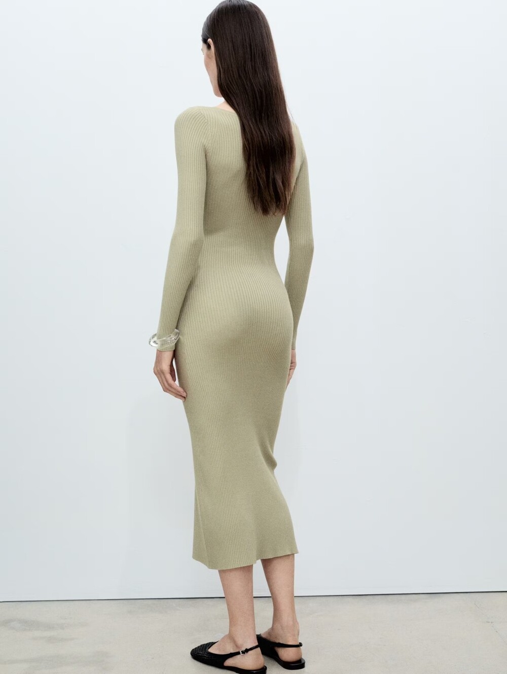 MANGO Ribbed Dress - Picture 3 of 5